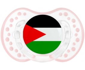 Drapeau Palestine Sucette LOVI Dynamic Retro-blanc-rose-tendre classique