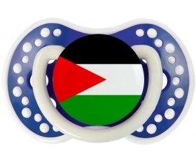 Drapeau Palestine Sucette LOVI Dynamic Bleu-marine phosphorescente
