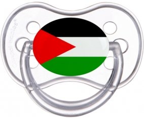 Drapeau Palestine Tétine Anatomique Transparente classique