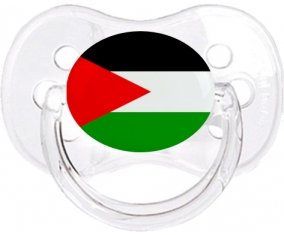 Drapeau Palestine Sucette Cerise Transparent classique