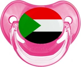 Drapeau Soudan Sucette Physiologique Rose classique