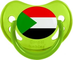 Drapeau Soudan Sucette Physiologique Vert phosphorescente