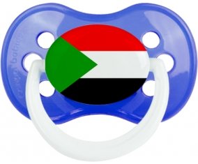 Drapeau Soudan Sucette Anatomique Bleu classique