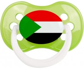 Drapeau Soudan Sucette Anatomique Vert classique