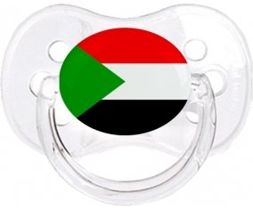 Drapeau Soudan Tétine Cerise Transparent classique