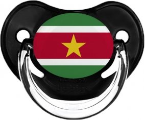 Drapeau Suriname Tétine Physiologique Noir classique