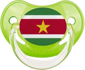 Drapeau Suriname Tétine Physiologique Vert classique