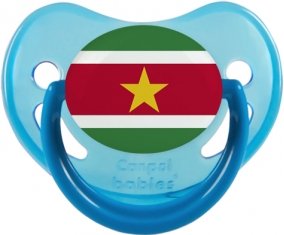 Drapeau Suriname Tétine Physiologique Bleue phosphorescente