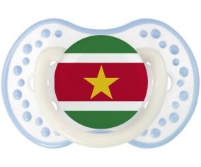 Drapeau Suriname Sucete LOVI Dynamic Blanc-cyan classique