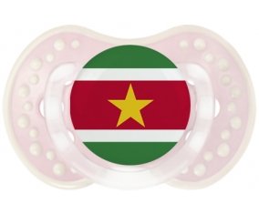 Drapeau Suriname Sucete LOVI Dynamic Retro-rose-tendre classique