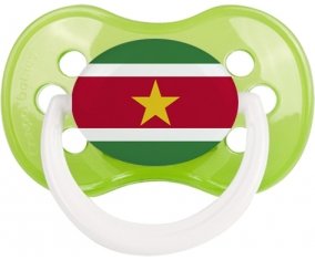 Drapeau Suriname Sucete Anatomique Vert classique