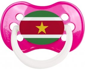 Drapeau Suriname Sucete Anatomique Rose foncé classique