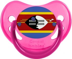 Drapeau Swaziland Sucette Physiologique Rose phosphorescente