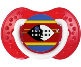 Drapeau Swaziland Sucette LOVI Dynamic Blanc-rouge classique