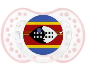 Drapeau Swaziland Sucette LOVI Dynamic Retro-blanc-rose-tendre classique