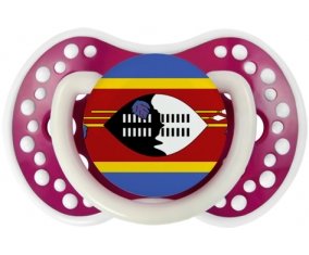 Drapeau Swaziland Sucette LOVI Dynamic Fuchsia phosphorescente