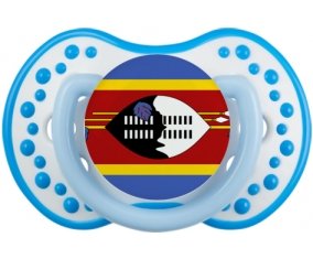 Drapeau Swaziland Sucette LOVI Dynamic Blanc-bleu phosphorescente