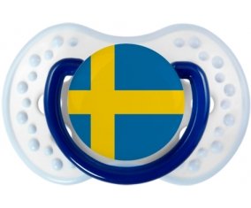 Drapeau Suède Sucette LOVI Dynamic Marine-blanc-bleu classique