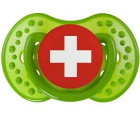 Drapeau Suisse Sucete LOVI Dynamic Vert classique