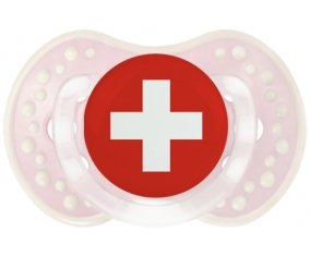 Drapeau Suisse Sucete LOVI Dynamic Retro-rose-tendre classique
