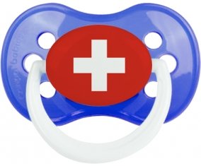 Drapeau Suisse : Sucette Anatomique personnalisée