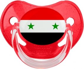 Drapeau République arabe syrienne Sucete Physiologique Rouge à paillette