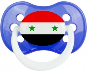 Drapeau République arabe syrienne Sucette Anatomique Bleu classique