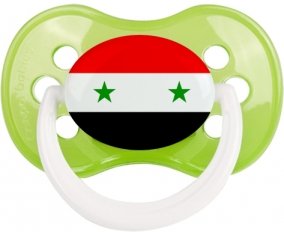 Drapeau République arabe syrienne Sucette Anatomique Vert classique