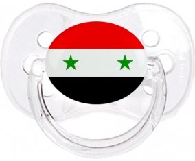 Drapeau République arabe syrienne Sucette Cerise Transparent classique