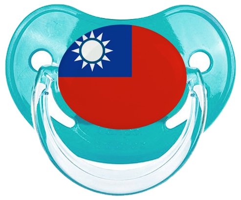 Drapeau Taïwan Sucette Physiologique Bleue classique