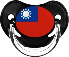 Drapeau Taïwan Sucette Physiologique Noir classique