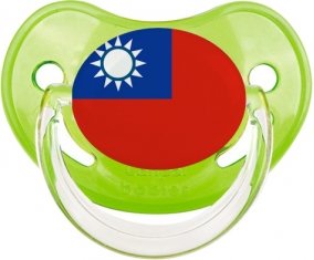 Drapeau Taïwan Sucette Physiologique Vert classique