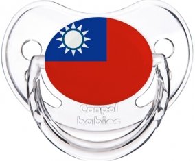 Drapeau Taïwan Sucette Physiologique Transparent classique