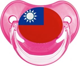 Drapeau Taïwan Sucette Physiologique Rose classique