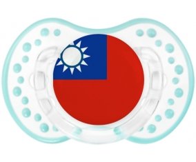 Drapeau Taïwan Sucette LOVI Dynamic Retro-blanc-lagon classique