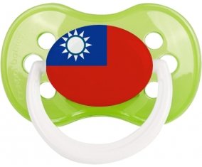 Drapeau Taïwan Tétine Anatomique Vert classique