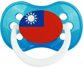 Drapeau Taïwan Tétine Anatomique Cyan classique