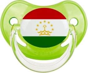 Drapeau Tadjikistan Sucette Physiologique Vert classique