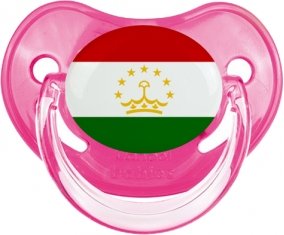 Drapeau Tadjikistan Sucette Physiologique Rose classique