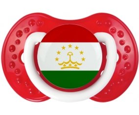 Drapeau Tadjikistan Sucette LOVI Dynamic Blanc-rouge classique