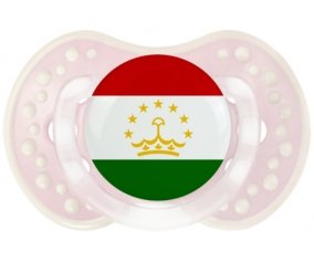 Drapeau Tadjikistan Sucette LOVI Dynamic Retro-rose-tendre classique