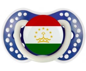 Drapeau Tadjikistan Sucette LOVI Dynamic Bleu-marine phosphorescente