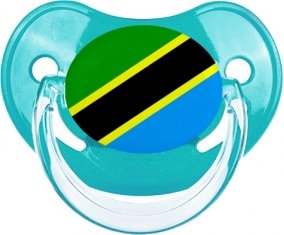 Drapeau Tanzanie Tétine Physiologique Bleue classique