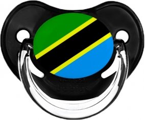 Drapeau Tanzanie Tétine Physiologique Noir classique