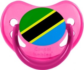 Drapeau Tanzanie Tétine Physiologique Rose phosphorescente