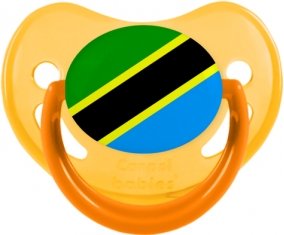 Drapeau Tanzanie Tétine Physiologique Jaune phosphorescente