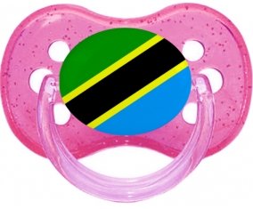 Drapeau Tanzanie Sucete Cerise Rose à paillette
