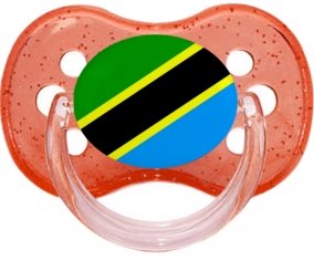 Drapeau Tanzanie Sucete Cerise Rouge à paillette