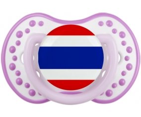 Drapeau Thaïlande Tétine LOVI Dynamic Blanc-mauve classique