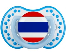 Drapeau Thaïlande Tétine LOVI Dynamic Blanc-bleu phosphorescente